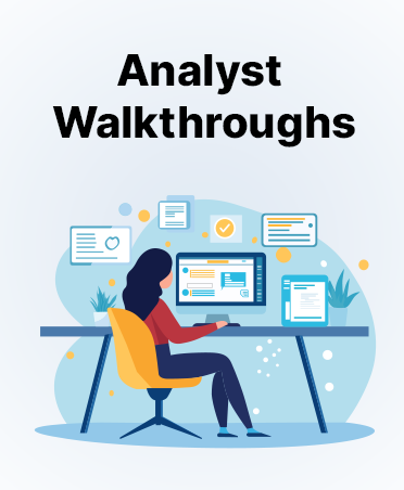 Illustration representing analyst walkthroughs — the people who lived in Sapphire daily, anchoring every design decision that followed.